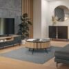 Dressoir KAMA 2D – Zwart / Artisan eiken