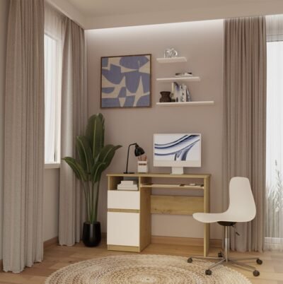 Bureau Komputerowe PORTO – 98,5 × 75 × 51 cm – links