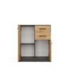 Dressoir SIMPLO 2D2S – Artisan eiken / Antraciet – 2 laden – 2 deuren