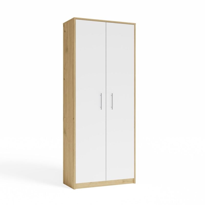 Rek OLIV 2D 2 – Artisan eiken / Wit – 2 deuren