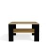 10 Tafel SQUARE – Artisan eiken / Zwart