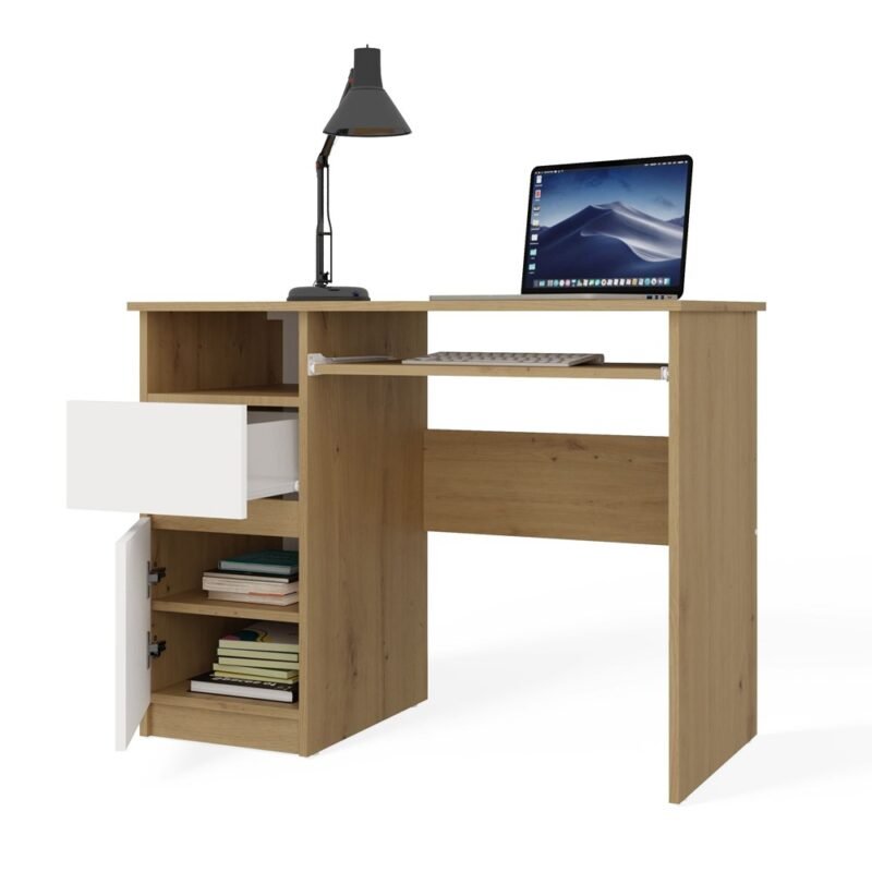 Bureau Komputerowe PORTO – 98,5 × 75 × 51 cm – links