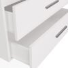 Wastafelmeubel NEL 60 – Artisan eiken / Wit – 2 laden – hangend – met wastafel