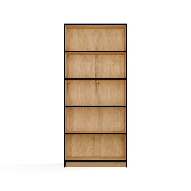 11 Rek R80 – Artisan eiken / Zwart – 5 planken