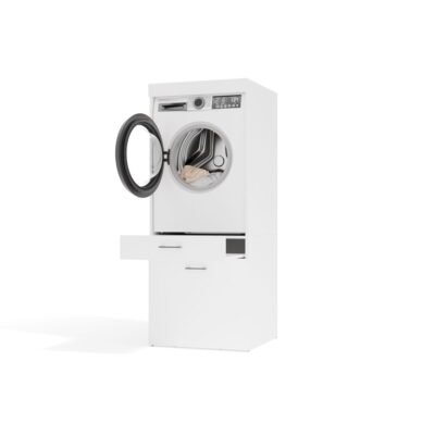 12dasdc14 Wasmachinekast POLA 2S – 2 laden – met opbergruimte