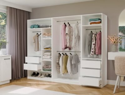 13 Garderobemeubel Moduowa OPENO – Wit