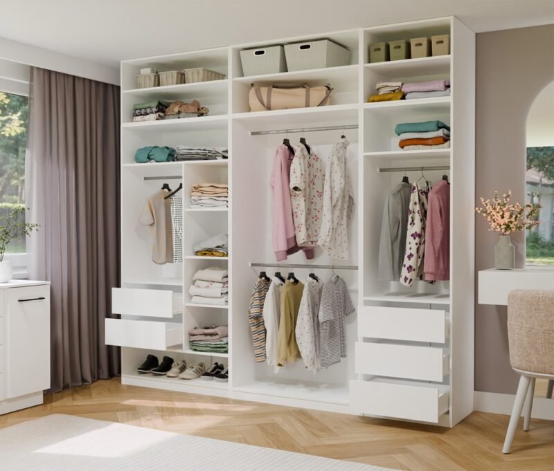 Garderobemeubel Moduowa OPENO – Wit