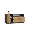 15 TV-meubel SIMPLO 1D2S Stolik TV – Artisan eiken / Antraciet – 2 laden – 1 deur