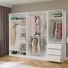 16 Garderobemeubel OPENO 1W6P – Wit