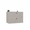 19 Wastafelmeubel TIGO 80 2S – Kasjmier – geribbeld front – met wastafel