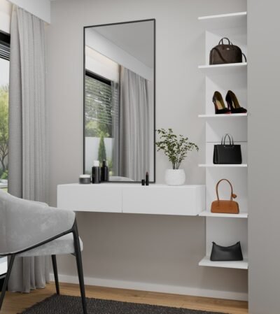 19 Kaptafel MIKA – 110 cm – 2 laden – hangend