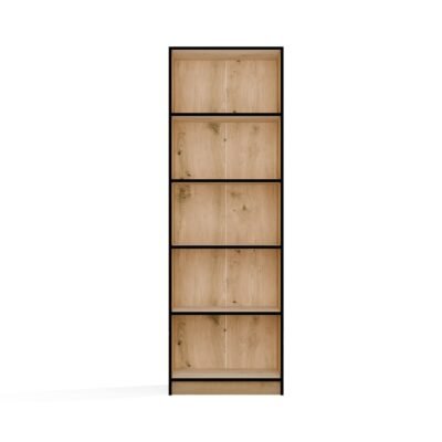 Rek R60 – Artisan eiken / Zwart – 5 planken