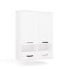 190 Badkamerkast NINA W2D2P2S – 2 laden – 2 deuren – 8 planken – hangend