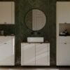 Badkamerkast CORDOBA 2D1S – Castello eiken / Kasjmier – hangend