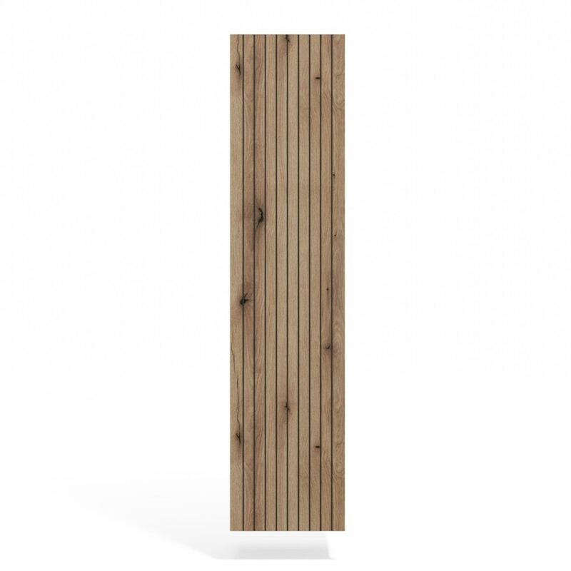 Badkamerkast TIGO 1D – Evoke eiken – hangend – geribbeld front
