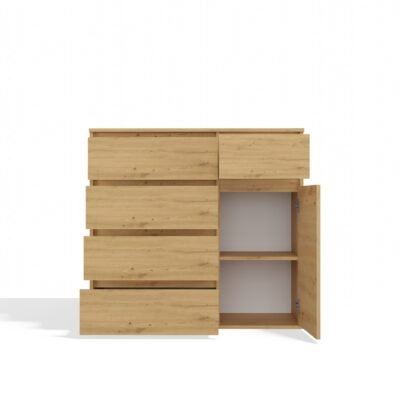 1D5SARTISAN2 Dressoir 1D5S – Artisan eiken – 5 laden – 1 deur