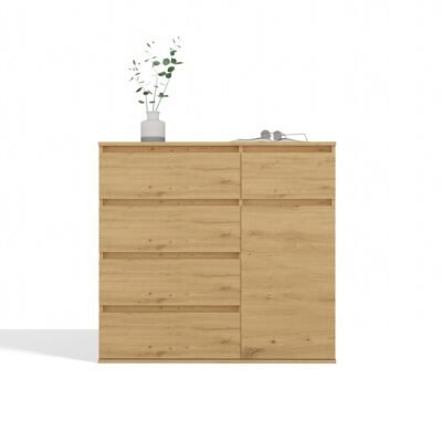 1D5SARTISAN4 Dressoir 1D5S – Artisan eiken – 5 laden – 1 deur