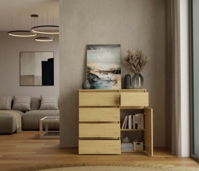 1D5SARTISAN9 Dressoir 1D5S – Artisan eiken – 5 laden – 1 deur