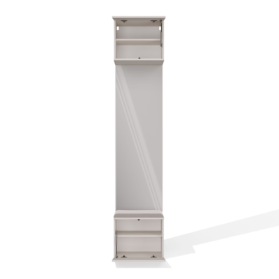 1lus1 Garderobemeubel HAGA 1L – 238 × 50 × 35 cm – Kasjmier beige