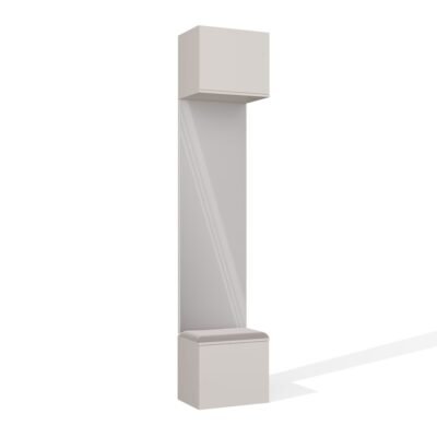1lus7 Garderobemeubel HAGA 1L – 238 × 50 × 35 cm – Kasjmier beige