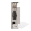 1s2s2 Garderobemeubel HAGA 1SZ2S Szafa 2 – 238 × 50 × 35 cm – Kasjmier beige – 2 laden