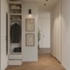 1s2s4 Garderobemeubel HAGA 1SZ2S Szafa 2 – 238 × 50 × 35 cm – Kasjmier beige – 2 laden