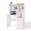 Bureau PORTO – Mat wit / Wit – rechts – met opzetstuk