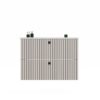 20 Wastafelmeubel TIGO 80 2S – Kasjmier – geribbeld front – met wastafel