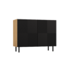 Dressoir KAMA 2D – Zwart / Artisan eiken