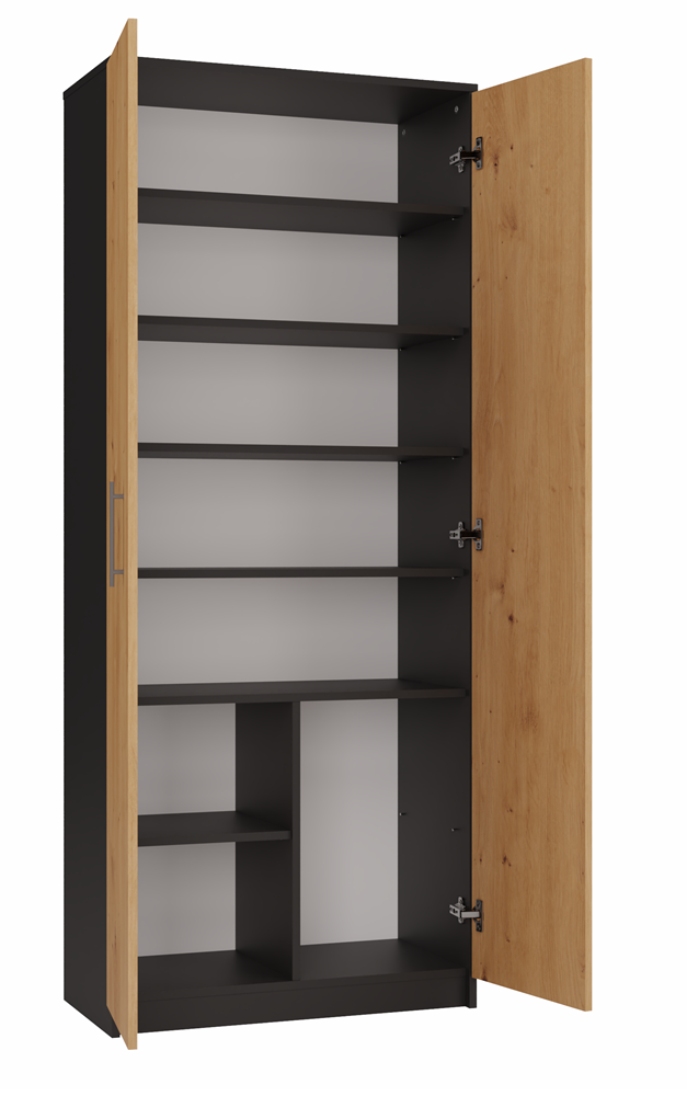 20-st Rek Oliv 2D – Antraciet / Artisan eiken