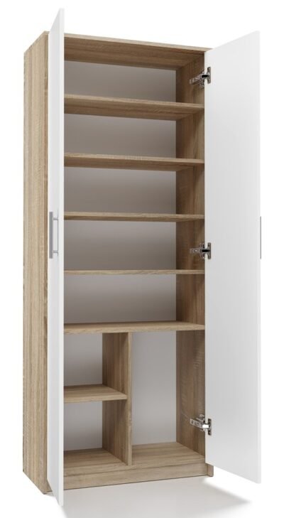 Rek Oliv 2D – Wit / Sonoma eiken