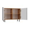 Dressoir KAMA 2D – Zwart / Artisan eiken