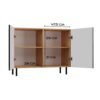 Dressoir KAMA 2D – Zwart / Artisan eiken