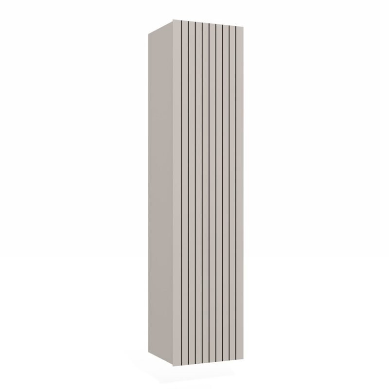 Badkamerkast TIGO 1D – Kasjmier – hangend – geribbeld front