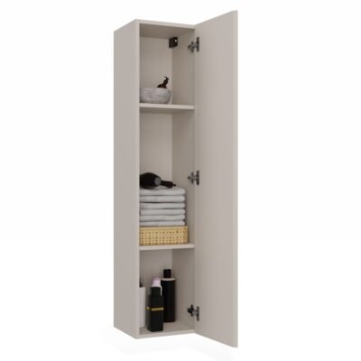 Badkamerkast TIGO 1D – Kasjmier – hangend – geribbeld front