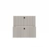 Wastafelmeubel TIGO 60 2S – Kasjmier – 2 laden – hangend – geribbeld front – met wastafel