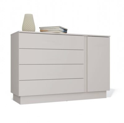 Dressoir AMBER 1D4S – Kasjmier beige – 4 laden – 1 deur