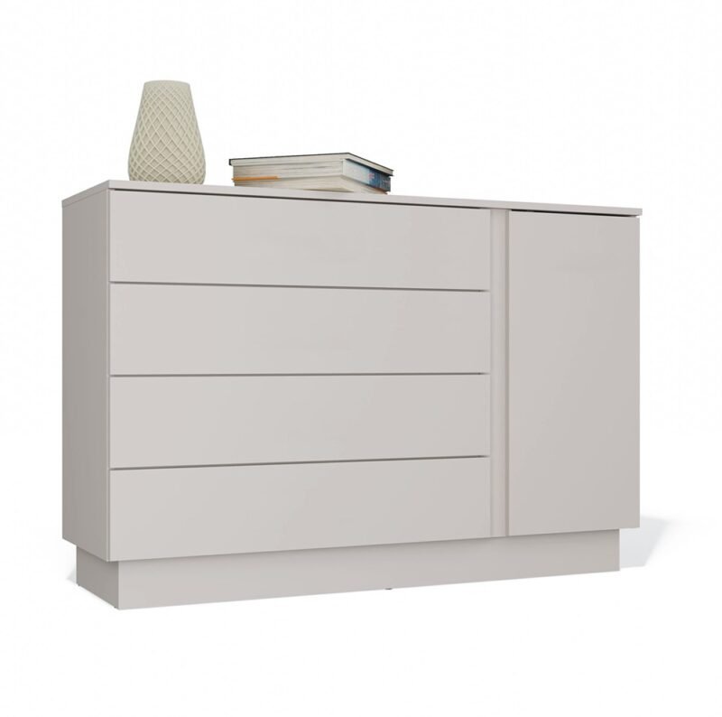 299 Dressoir AMBER 1D4S – Kasjmier beige – 4 laden – 1 deur