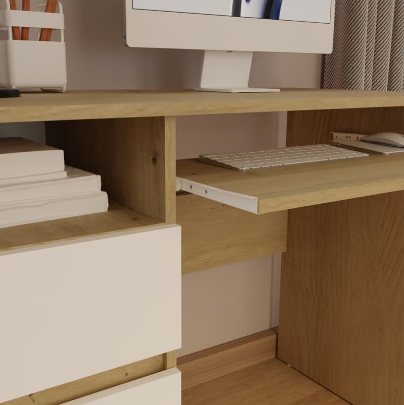 Bureau Komputerowe PORTO – 98,5 × 75 × 51 cm – links