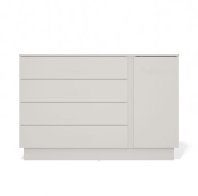 Dressoir AMBER 1D4S – Kasjmier beige – 4 laden – 1 deur