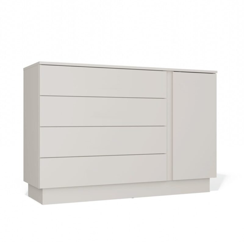 301 Dressoir AMBER 1D4S – Kasjmier beige – 4 laden – 1 deur