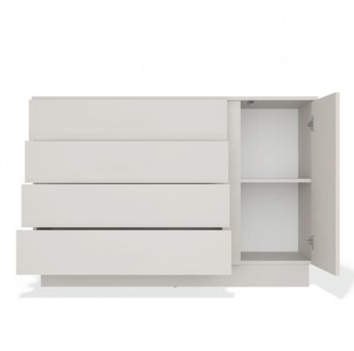Dressoir AMBER 1D4S – Kasjmier beige – 4 laden – 1 deur