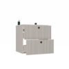 33 Wastafelmeubel TIGO 60 2S – Kasjmier – geribbeld front – met wastafel