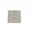 34 Wastafelmeubel TIGO 60 2S – Kasjmier – geribbeld front – met wastafel