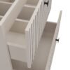 Wastafelmeubel TIGO 60 2S – Kasjmier – 2 laden – hangend – geribbeld front – met wastafel