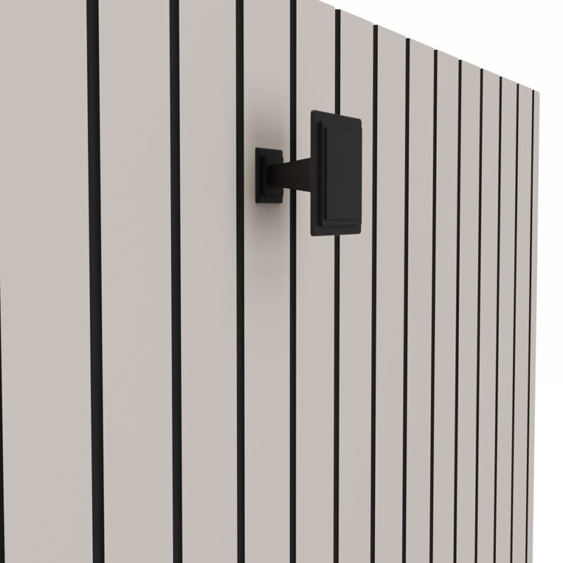 36 Wastafelmeubel TIGO 60 2S – Kasjmier – geribbeld front – met wastafel