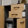 Dressoir SIMPLO 2D2S – Artisan eiken / Antraciet – 2 laden – 2 deuren