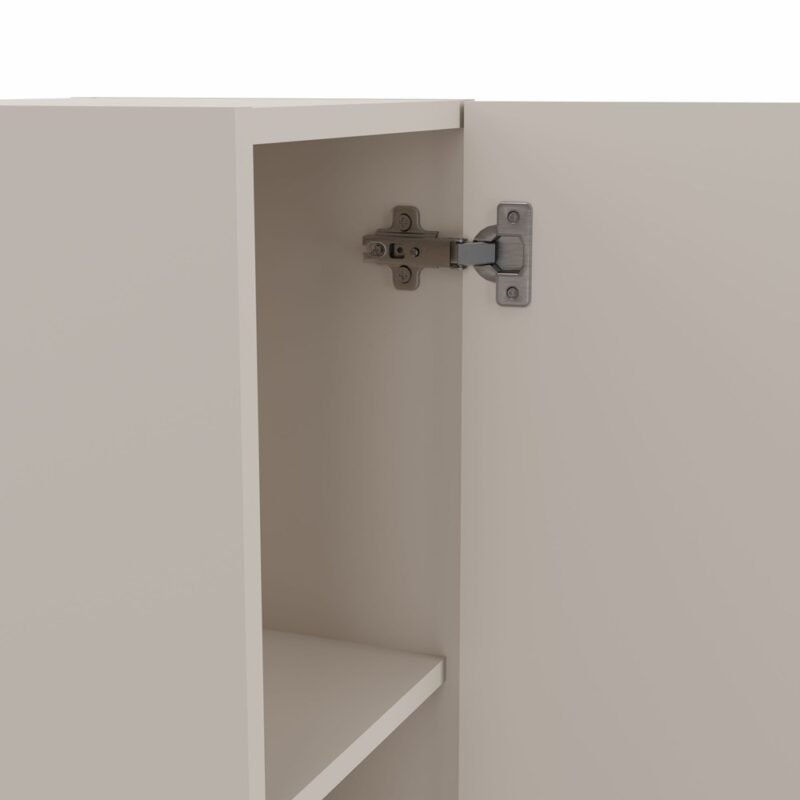 Badkamerkast TIGO 1D – Kasjmier – hangend – geribbeld front