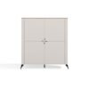 4dbrylka3 Dressoir CORDOBA 4D – Castello eiken / Kasjmier beige – 4 deuren – 8 planken