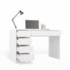 Bureau ARTO – 120 cm – Wit – 5 laden